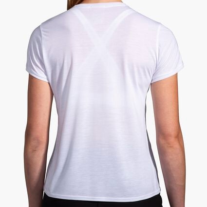 Vue (arrière) du modèle de Brooks Distance Short Sleeve 3.0 pour femmes
