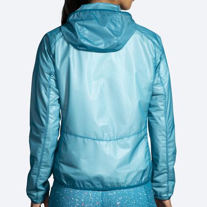 Model (back) view of Brooks All Altitude Jacket for women