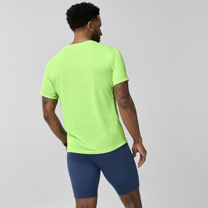 Model (back) view of Brooks Distance Short Sleeve 3.0 for men