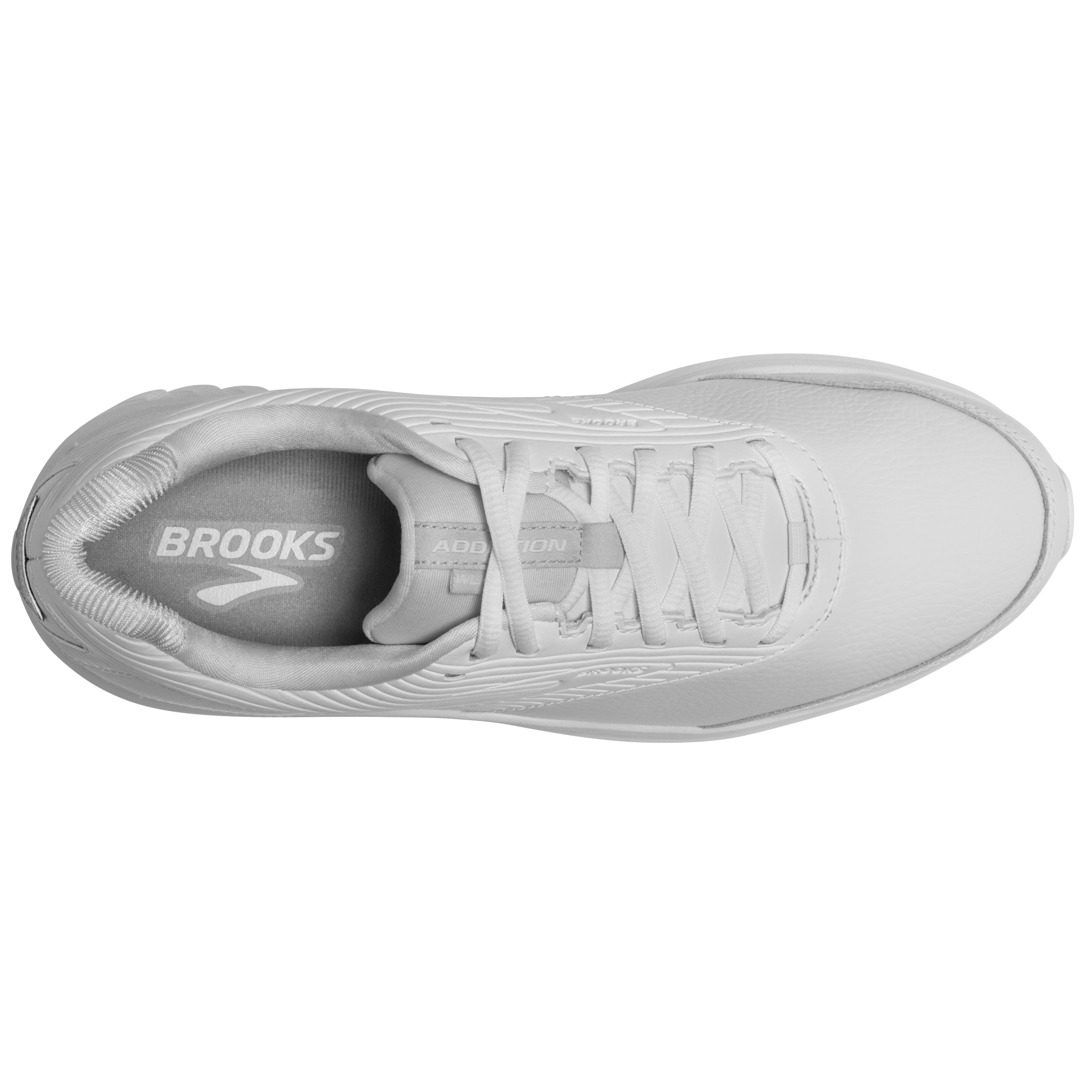 Brooks Addiction Walker Men's Size 10 D wide White Leather Shoes 