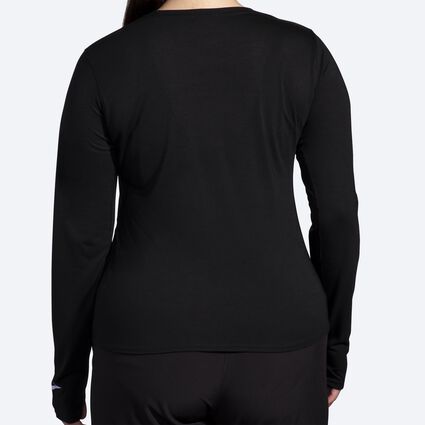 Model (back) view of Brooks Distance Long Sleeve 3.0 for women