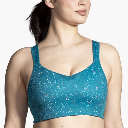Model (front) view of Brooks Convertible Sports Bra for women