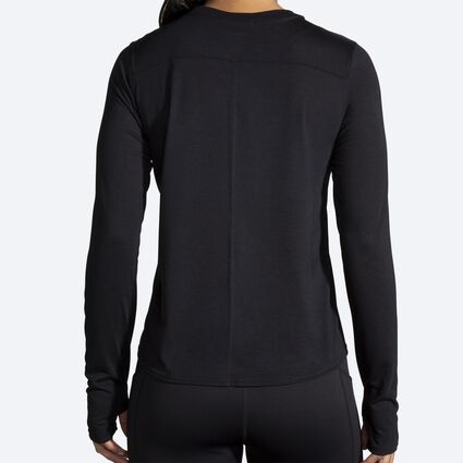 Model (back) view of Brooks Distance Long Sleeve for women