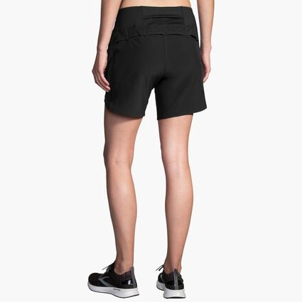 Model (back) view of Brooks Chaser 7" Short for women