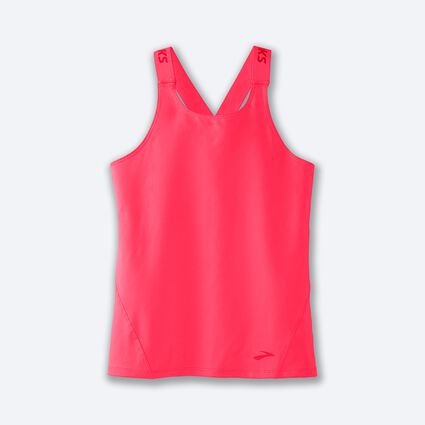 Laydown (front) view of Brooks Pick-Up Tank for women