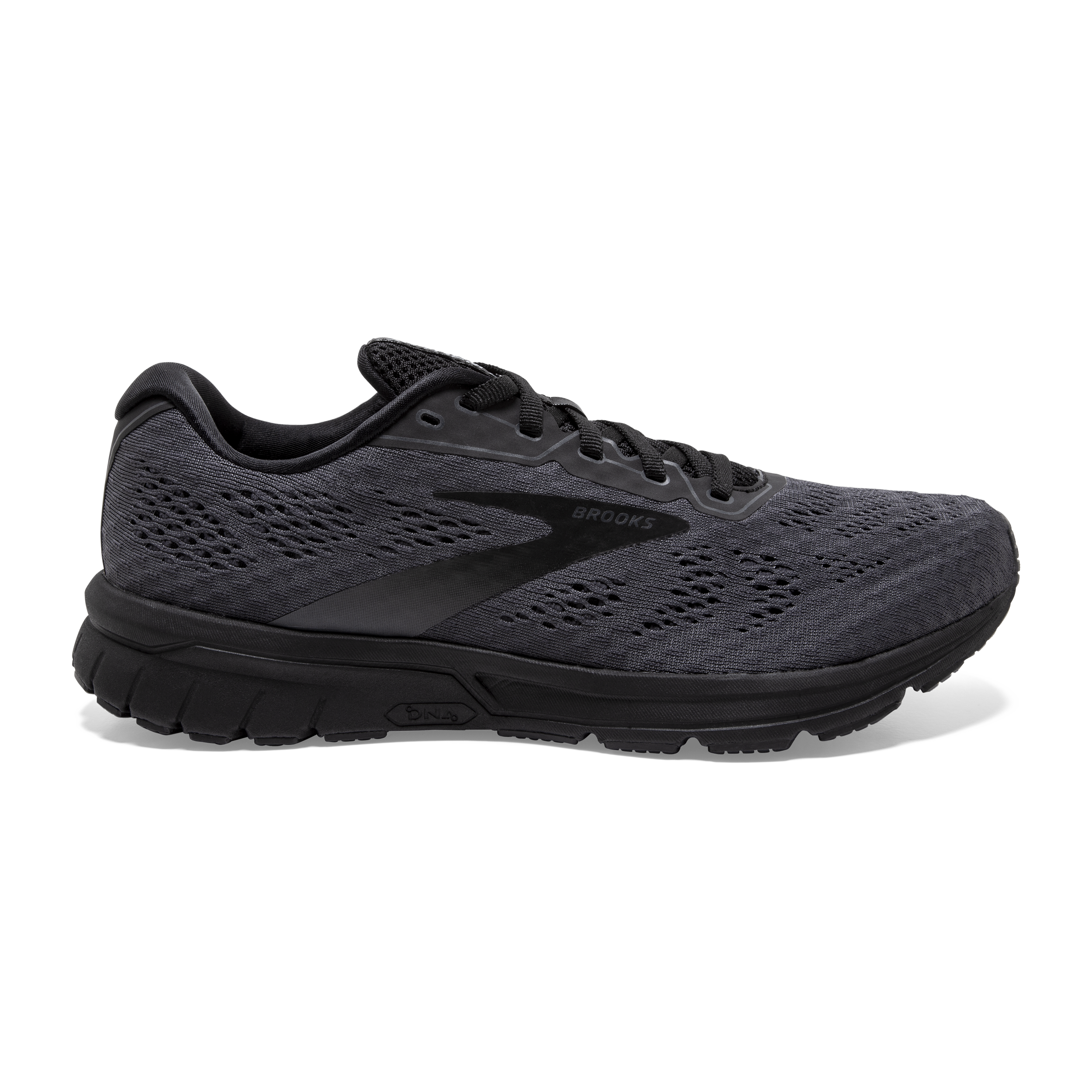 all black brooks running shoes
