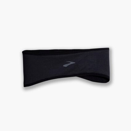 Laydown (front) view of Brooks Notch Thermal Headband for unisex