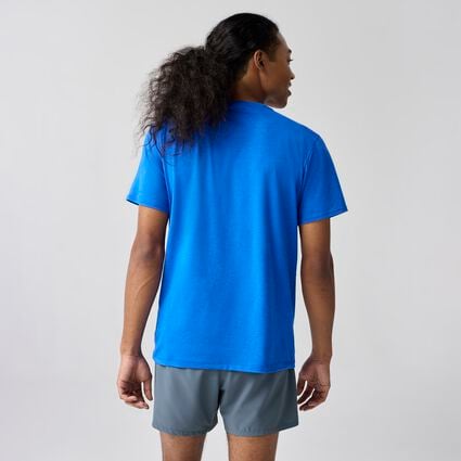 Vista del modelo (trasera) Brooks Luxe Short Sleeve para hombre