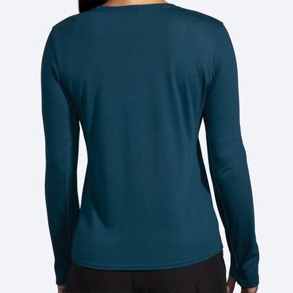Model (back) view of Brooks Distance Long Sleeve 3.0 for women