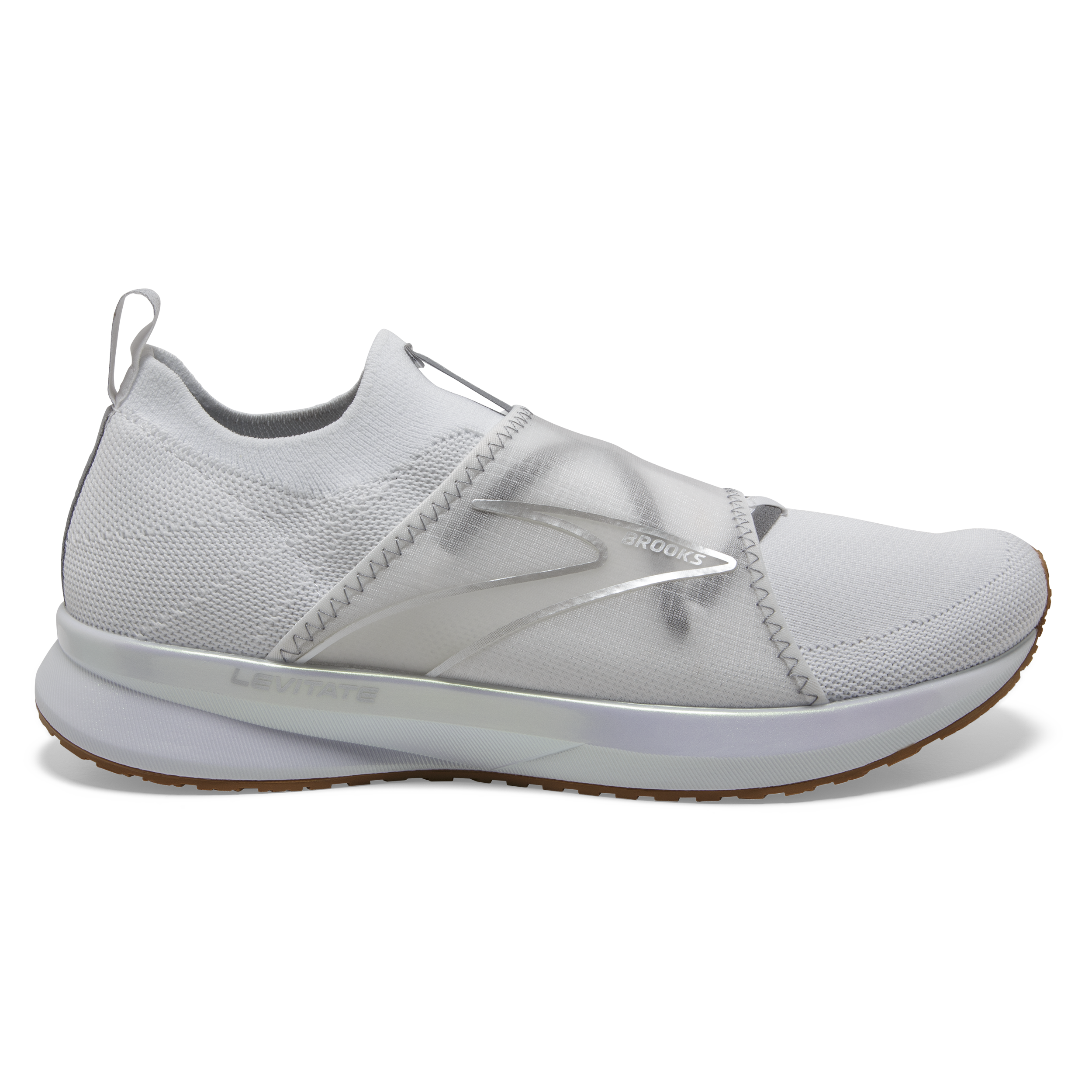 White/Silver 4 UK Brooks Womens Levitate Running Shoes 