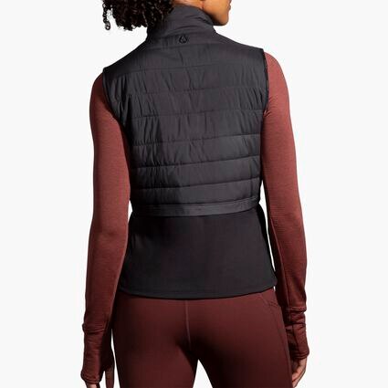 Model (back) view of Brooks Shield Hybrid Vest 2.0 for women