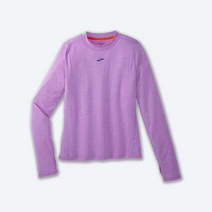 Laydown (front) view of Brooks High Point Long Sleeve for women
