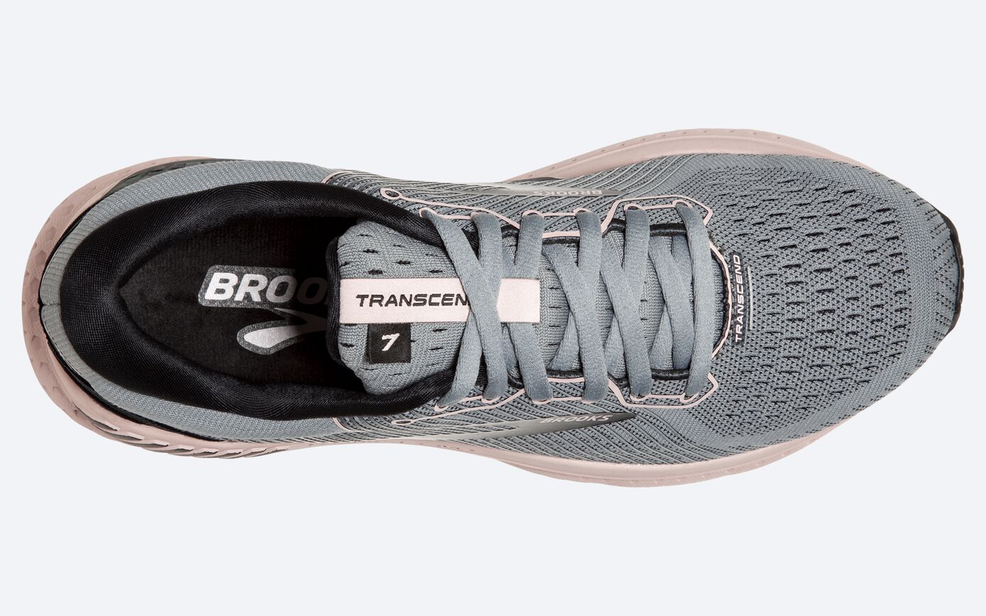 Brooks Transcend 7 Women's Size 9 B (Medium) Running Shoes Gray Green