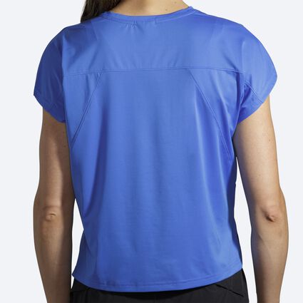 Model (back) view of Brooks Sprint Free Short Sleeve for women