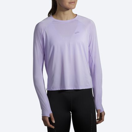 Model (front) view of Brooks Sprint Free Long Sleeve for women