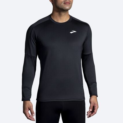 Model (front) view of Brooks Notch Thermal Long Sleeve 2.0 for men