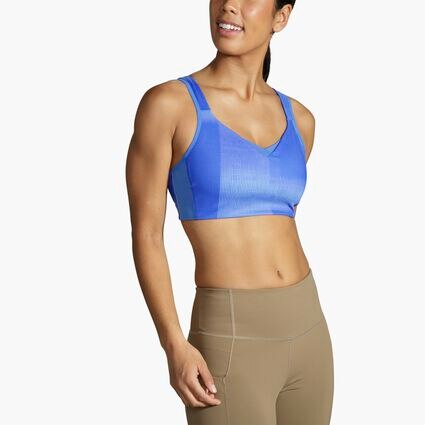 Model angle (relaxed) view of Brooks Convertible Sports Bra for women