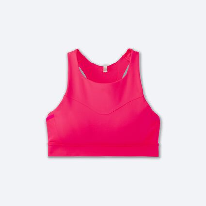 Laydown (front) view of Brooks 3 Pocket Sports Bra for women