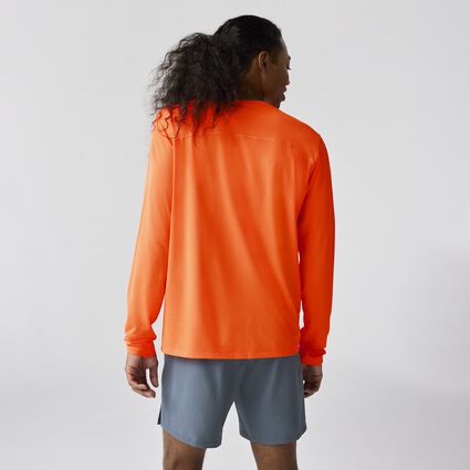 Model (back) view of Brooks Atmosphere Long Sleeve 3.0 for men