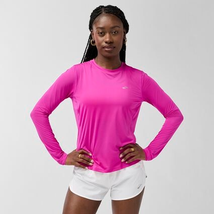 Model (front) view of Brooks Sprint Free Long Sleeve 3.0 for women
