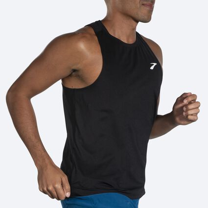 Movement angle (treadmill) view of Brooks Atmosphere Singlet 2.0 for men