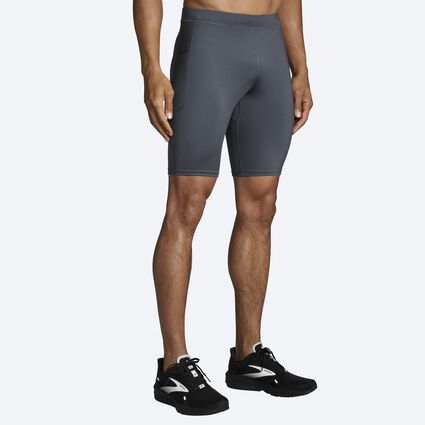 Model (front) view of Brooks Source 9" Short Tight for men