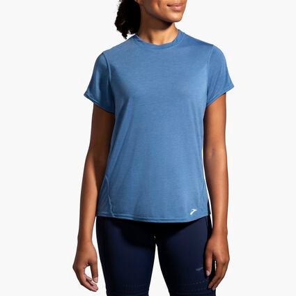 Brooks Distance Short Sleeve für Damen – Model-Ansicht (von vorne)