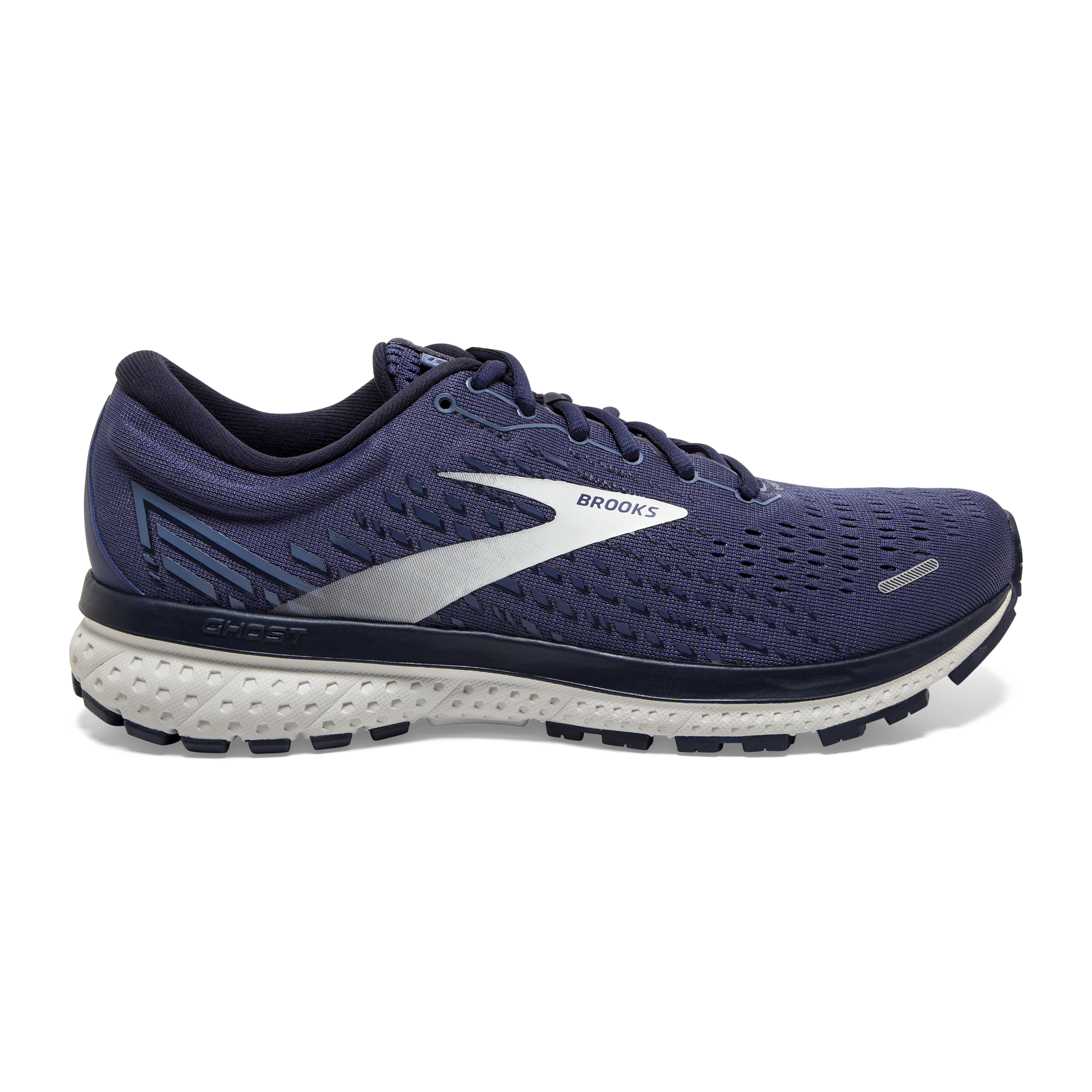 Brooks Ghost 13 WIDE FIT Mens Running Shoes Navy 