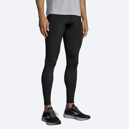 Model angle (relaxed) view of Brooks Source Tight for men