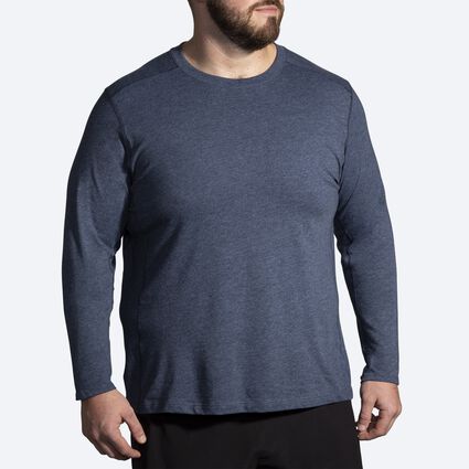 Model (front) view of Brooks Distance Long Sleeve 2.0 for men