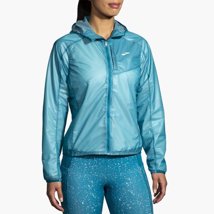 Model (front) view of Brooks All Altitude Jacket for dames
