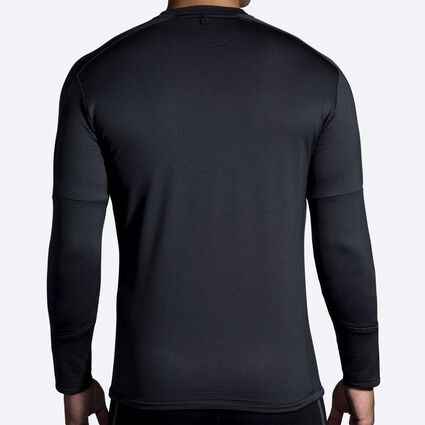 Model (back) view of Brooks Notch Thermal Long Sleeve 2.0 for men