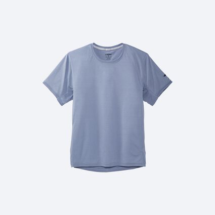 Laydown (front) view of Brooks Distance Short Sleeve for men