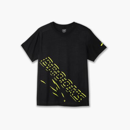 Brooks Distance Short Sleeve 3.0 für Herren – Ansicht im Liegen (von vorne)