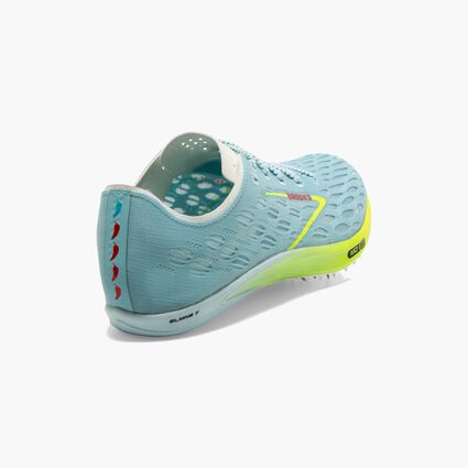Heel and Counter view of Brooks ELMN8 7 for unisex