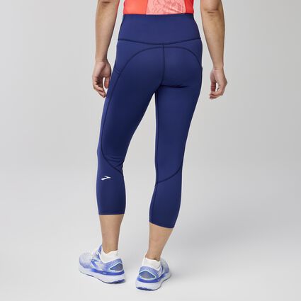 Model (back) view of Brooks Spark Capri for women