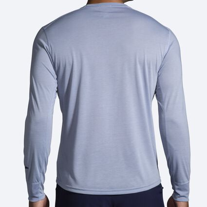 Model (back) view of Brooks Distance Long Sleeve for men