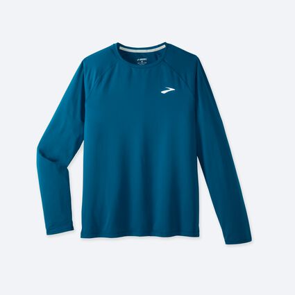 Laydown (front) view of Brooks Atmosphere Long Sleeve 2.0 for men