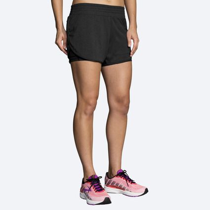 Model (front) view of Brooks Rep 3" 2-in-1 Short for women