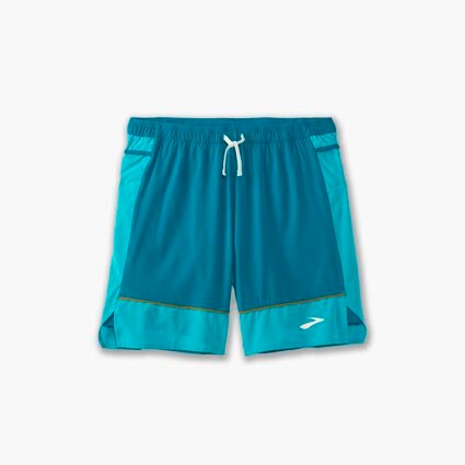 Laydown (front) view of Brooks High Point 7" 2-in-1 Short for men