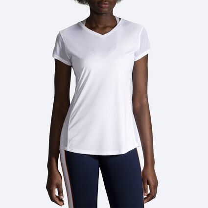 Model (front) view of Brooks Stealth Short Sleeve for women