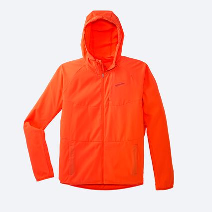 Laydown (front) view of Brooks Canopy Jacket for men