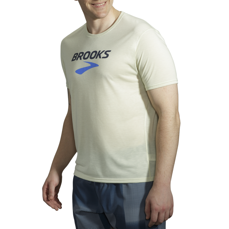 Men's Distance Short Sleeve Graphic Running Shirt | Brooks Running