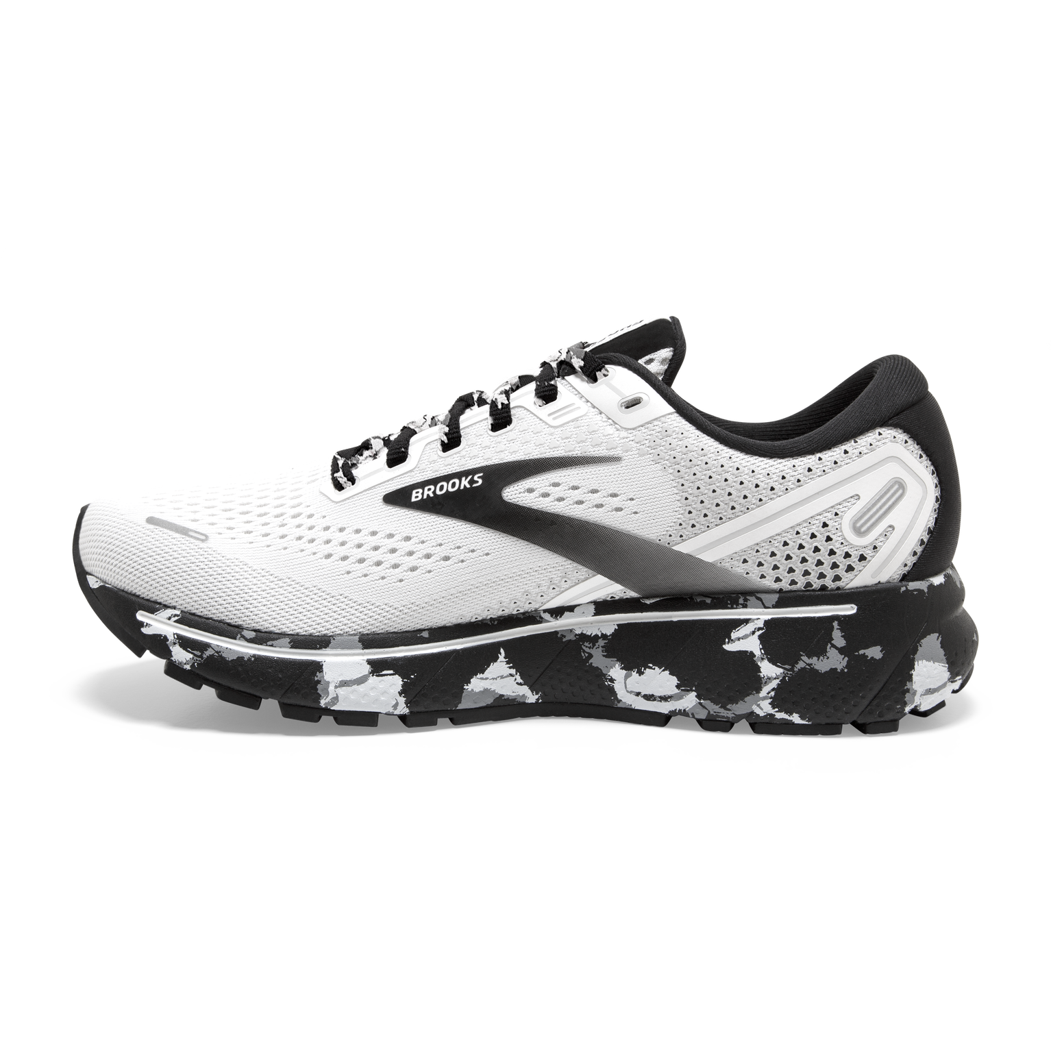 brooks ghost 14 135 white grey black