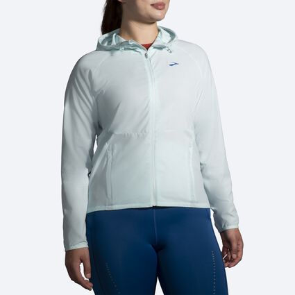 Model (front) view of Brooks Canopy Jacket for women