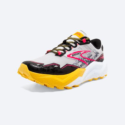 Opposite Mudguard and Toe view of Brooks Caldera 7 for women