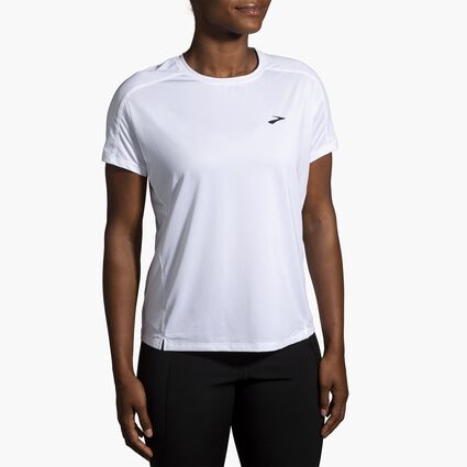 Model (front) view of Brooks Sprint Free Short Sleeve 2.0 for women