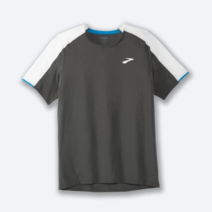 Laydown (front) view of Brooks Atmosphere Short Sleeve for men