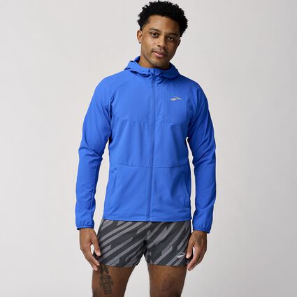 Model (front) view of Brooks Canopy Jacket for men