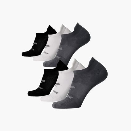 Vue couchée (avant) de Brooks Run-In No Show 6-Pack pour unisexe